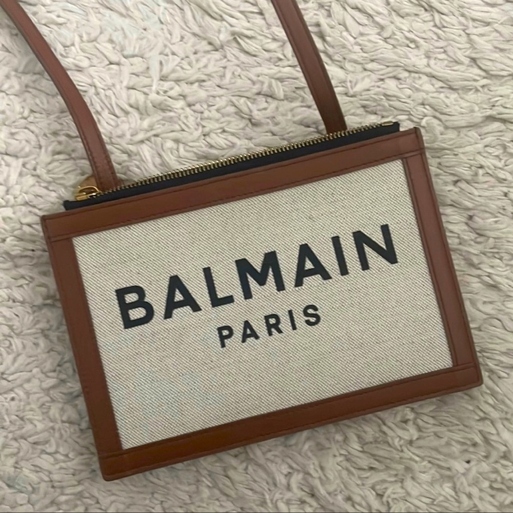 🛑SOLD🛑Balmain 3 pouches 22 Canvas Bag